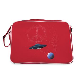 Amas d’étoiles UFO PEACE - Sac Retro - rouge/blanc - Dos