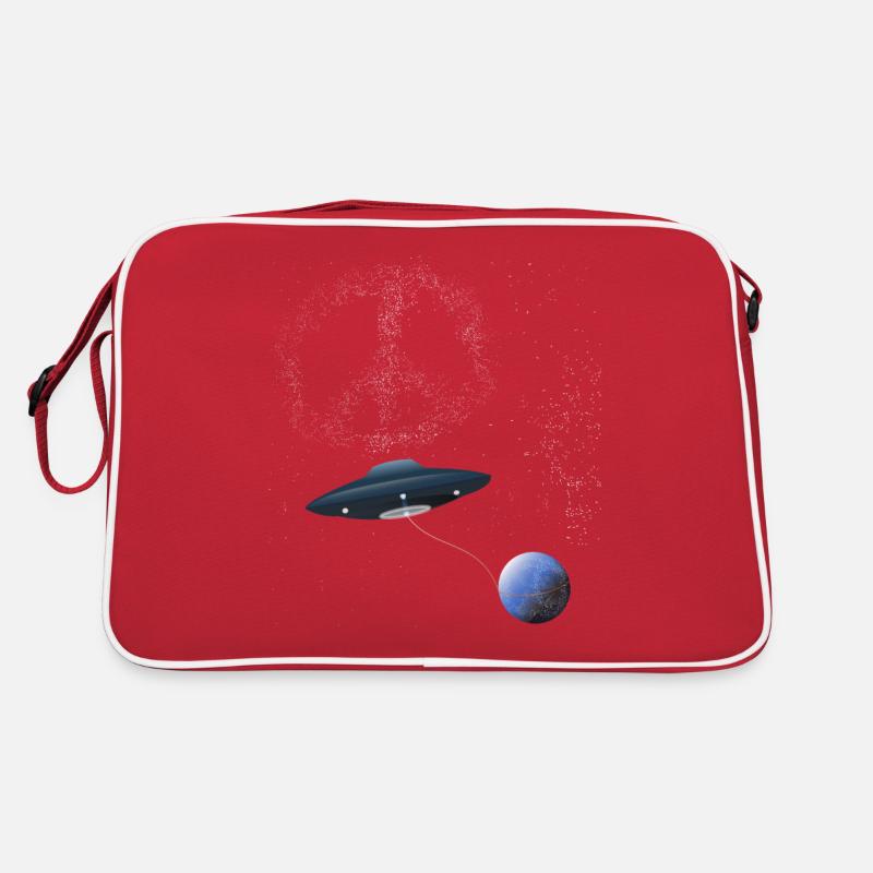 UFO PEACE Sternenhaufen Retro Tasche
