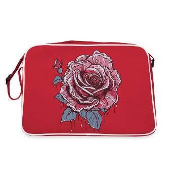 Rose rouge - Sac Retro - rouge/blanc - Dos