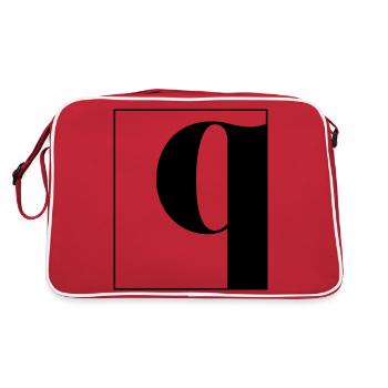 Lettre alphabet q - Sac Retro - rouge/blanc - Dos