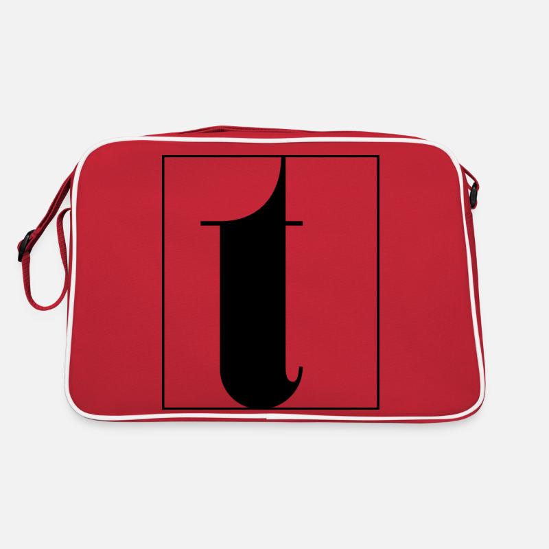Buchstaben-Alphabet t Retro Tasche