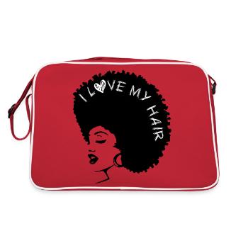 Afro femme - Sac Retro - rouge/blanc - Dos