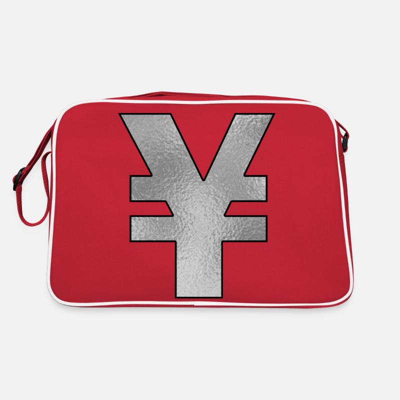 Yenzeichen Silber Retro Tasche
