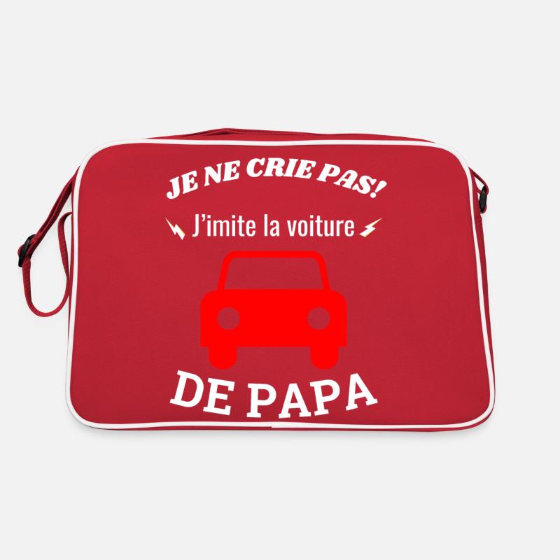 Ich schreie nicht! Ich imitiere Papas Auto Retro Tasche