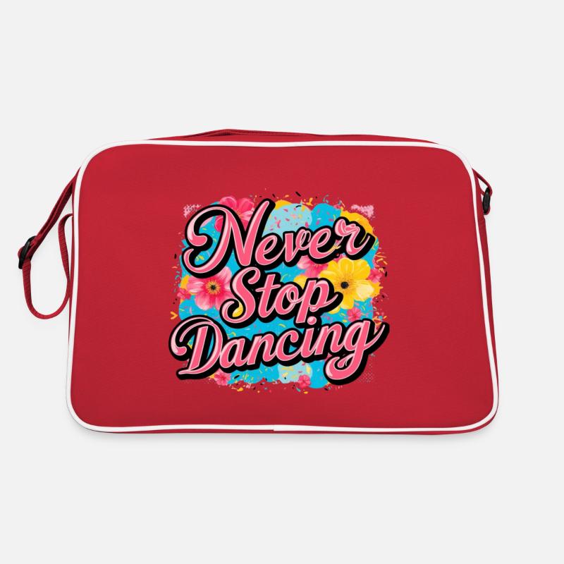 Never Stop Dancing Design Retro Bag
