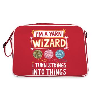 Des créations enchanteresses en fil - Sac Retro - rouge/blanc - Dos