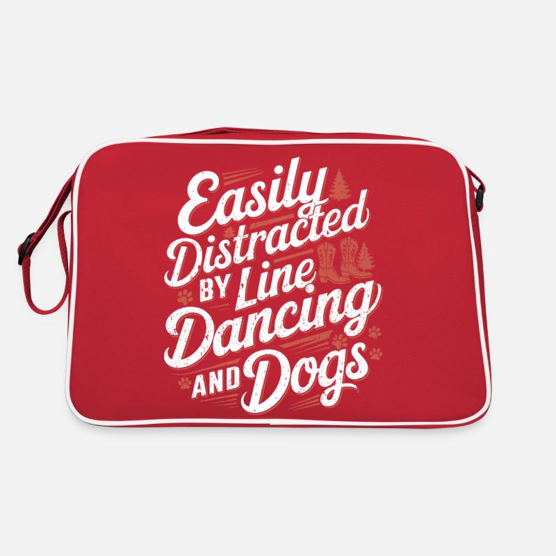 Funny saying for dance and dog lovers Retro Bag