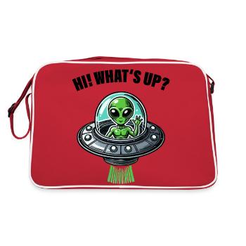 UFO Alien Hi - Retro Bag - red/white - Back