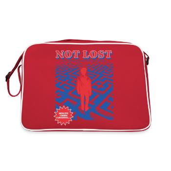 Crise de la quarantaine Loading - Je ne suis pas perdu - verloren - Sac Retro - rouge/blanc - Dos