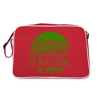 Agriculteur Le Plus Cool Du Monde - Sac Retro - rouge/blanc - Dos
