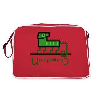 Chameleonlogo - Retro Bag - red/white - Back