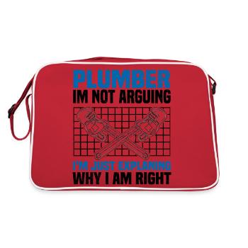 Plumber - Retro Bag - red/white - Back