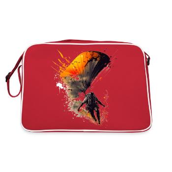 Adrénaline pure : aventure en parapente - Sac Retro - rouge/blanc - Dos