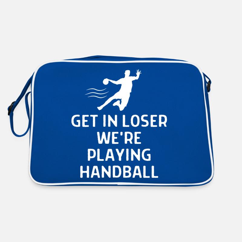 Handball Handballer Spruch Geschenk Retro Tasche