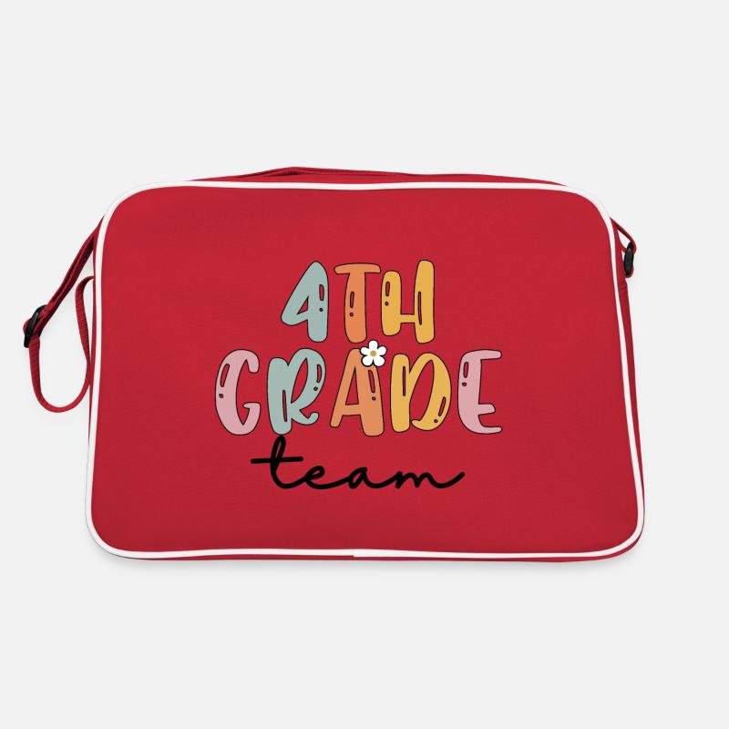 Team 4th Grade Squad Elementary School Retro Bag