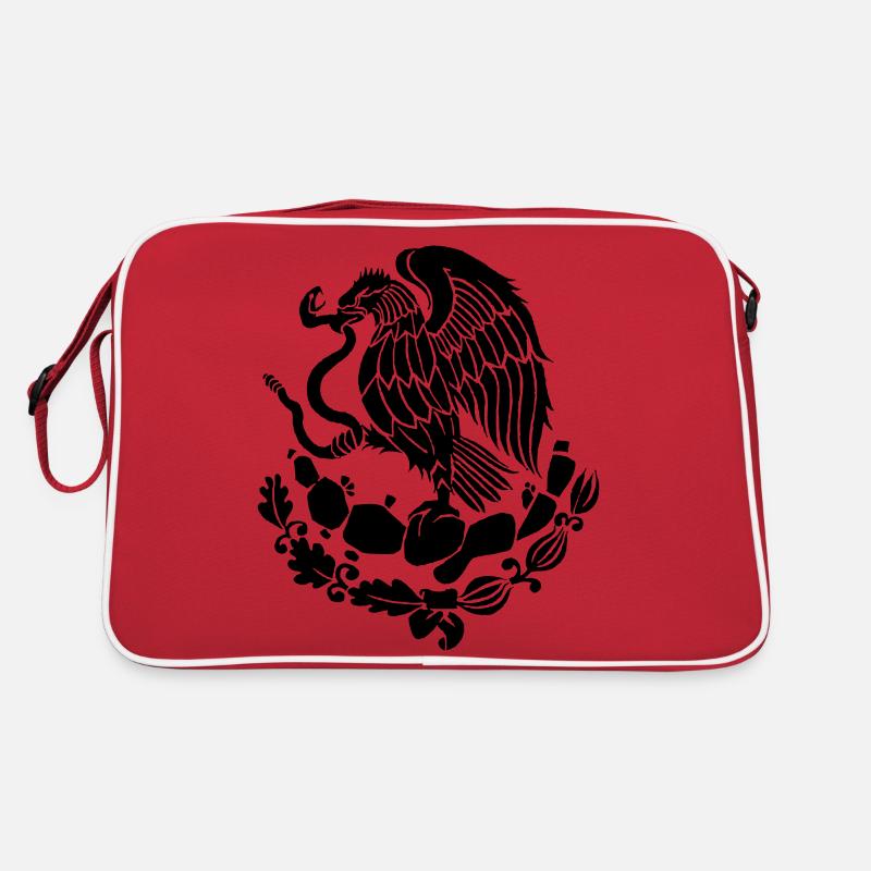 mexico - Retro Tasche - Rot/Weiß