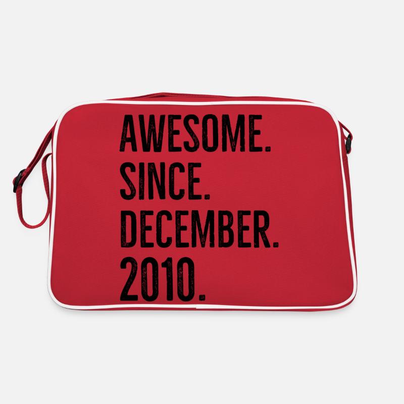 Awesome Since December 2010 Retro Bag