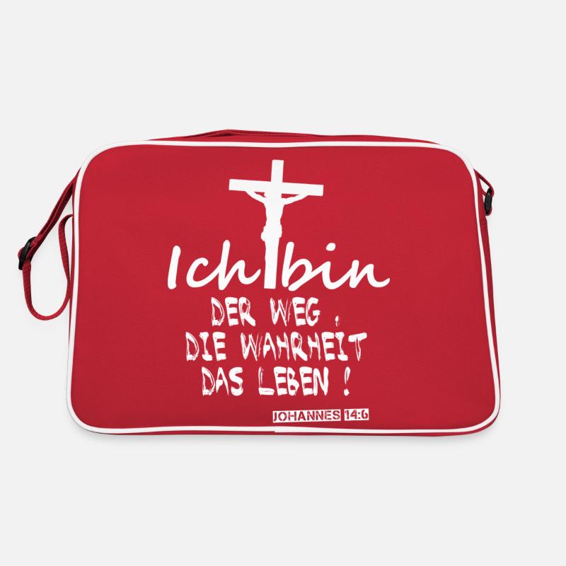 Jesus der Weg, die Wahrheit, das Leben Retro Tasche