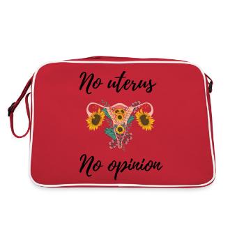 Pas d’utérus pas d’opinion droits des femmes - Sac Retro - rouge/blanc - Dos