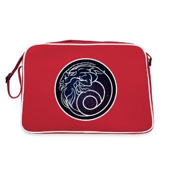 Capricorn Zodiac sign - Retro Tasche - Rot/Weiß - Hinten