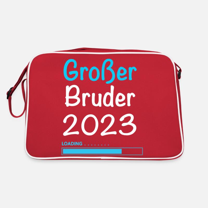Großer Bruder 23 Weiß Retro Tasche