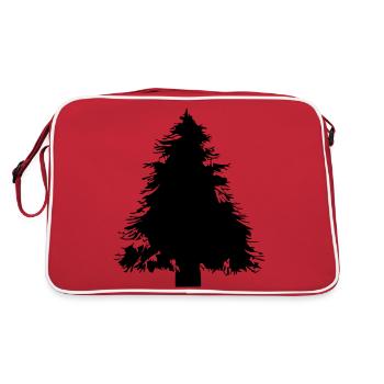 Arbre de Noël Arbre de Noël Vecteur d’hiver 5 - Sac Retro - rouge/blanc - Dos