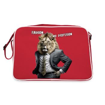 Leo Fashion is my Profession Gift - Retro Bag - red/white - Back