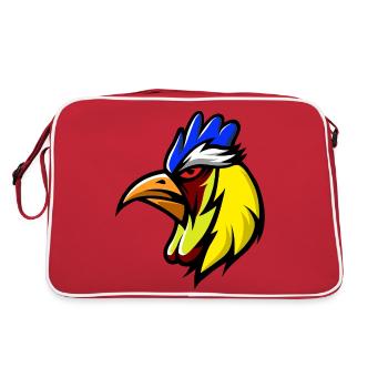 COQ JOUEUR - Sac Retro - rouge/blanc - Dos