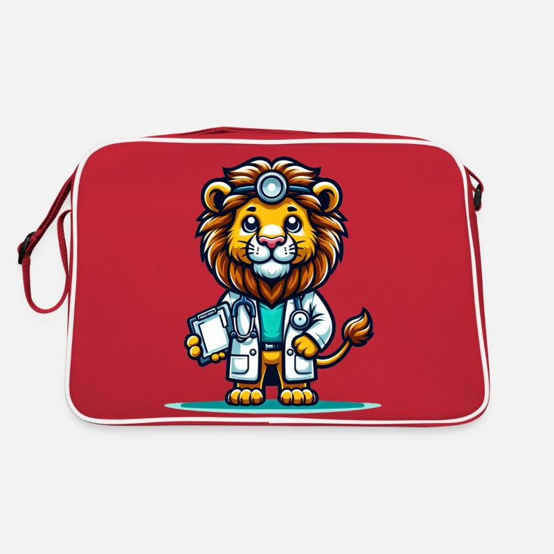Docteur Lion mignon Sac Retro
