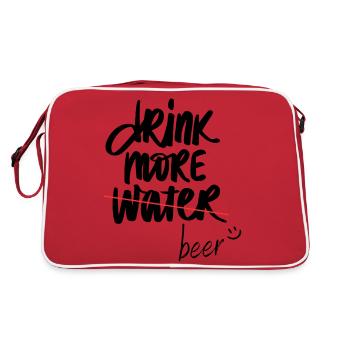 drinkmorebeer - Retro Bag - red/white - Back
