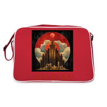 Art déco - Sac Retro - rouge/blanc - Dos
