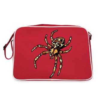 Araignée croisée - Sac Retro - rouge/blanc - Dos