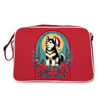 Malamute d’Alaska - Sac Retro - rouge/blanc - Dos