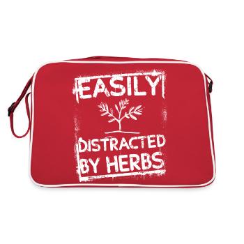 Fascinated by herbs - Retro Bag - red/white - Back