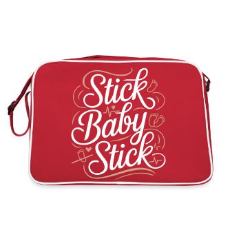 Confidence on the fertility journey - Retro Bag - red/white - Back