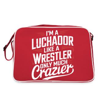 Ambiance folle de Luchador - Sac Retro - rouge/blanc - Dos