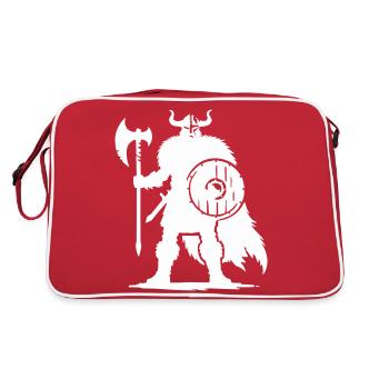Guerrier viking - Sac Retro - rouge/blanc - Dos