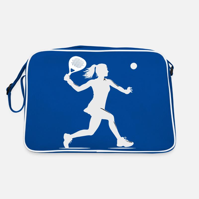 Padel player side white Retro Bag