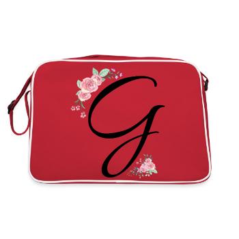 Lettre g fleurs - Sac Retro - rouge/blanc - Dos