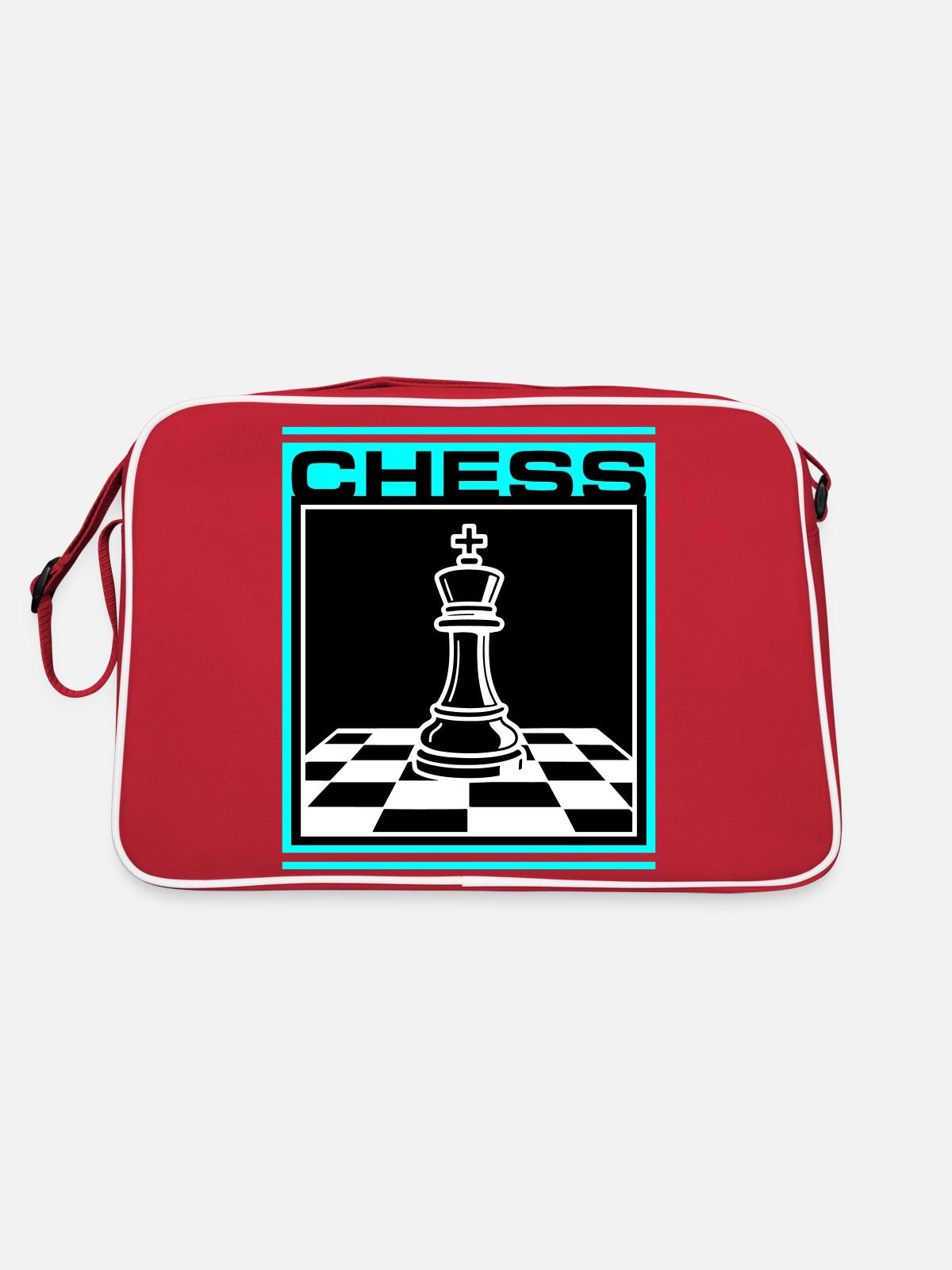 Chess King Chess - Retro Bag - red/white - Back