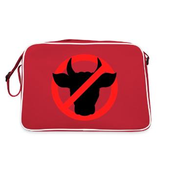 Animal transport Cow Calves Cows - Retro Bag - red/white - Back