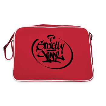 Strictly Vinyl - Retro Tasche - Rot/Weiß - Hinten