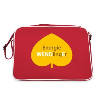 Energie WENDlingEr - Retro Tasche - Rot/Weiß - Hinten