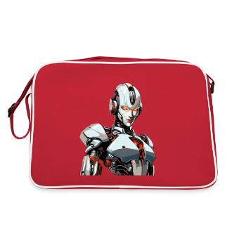Guerrier futuriste - Sac Retro - rouge/blanc - Dos