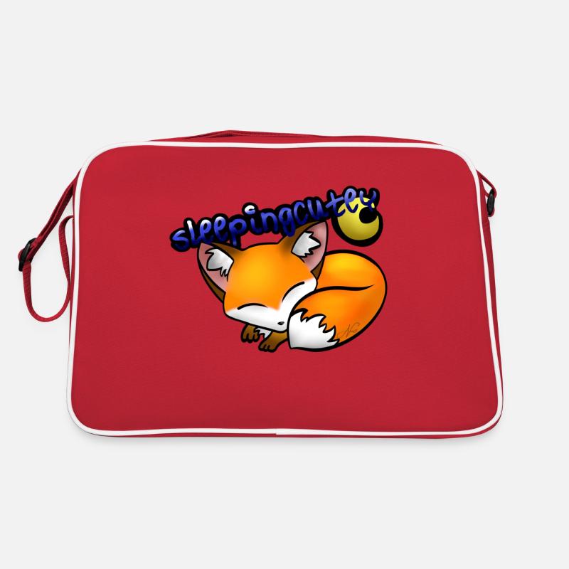 sleepingcutey - Retro Tasche - Rot/Weiß