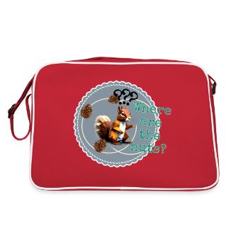 Where are the nuts? - Retro Bag - red/white - Back