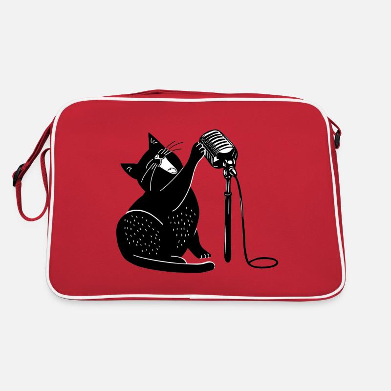 singende katze Retro Tasche