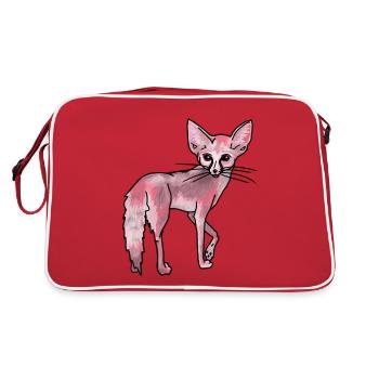 Fennec de renard rose du désert - Sac Retro - rouge/blanc - Dos
