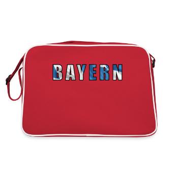 Bayern _ 01 - Retro Tasche - Rot/Weiß - Hinten