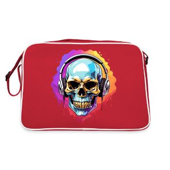Headphones - Retro Bag - red/white - Back